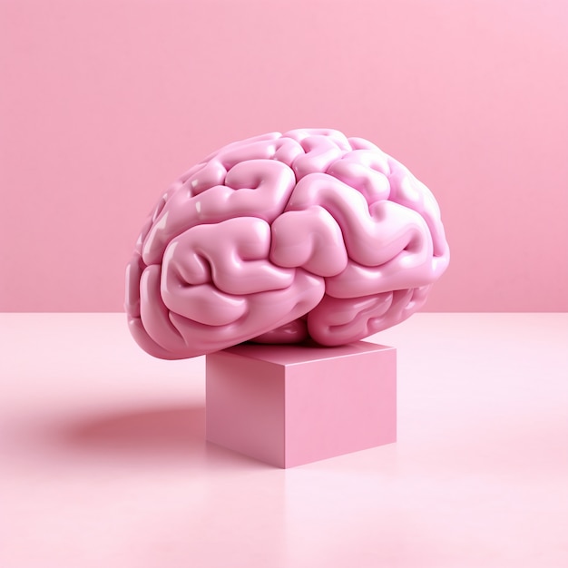 인간의 두뇌 3d 렌더링