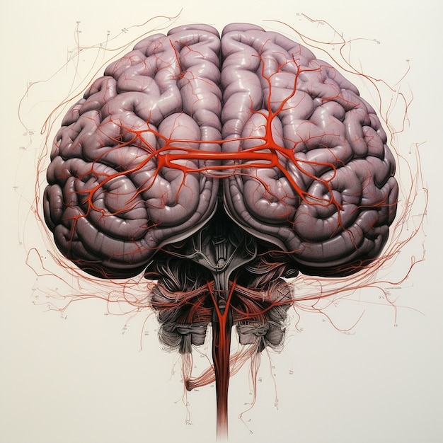 人間の脳の詳細な構造