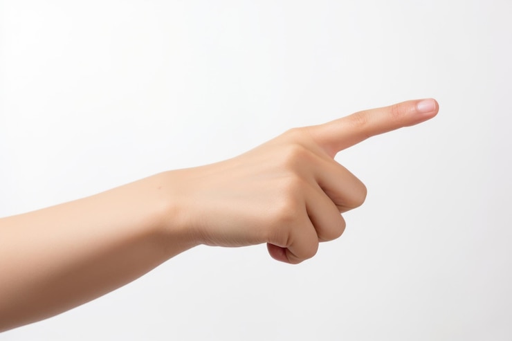 Free Photo human hand indicating and expressing a concept