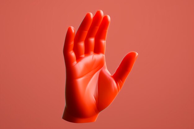 Human hand in studio