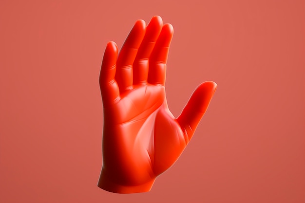 Человеческая рука в студии