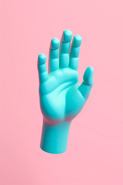 Human hand in studio