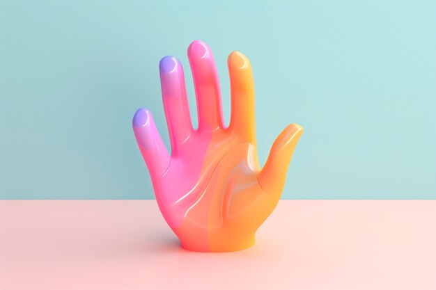 Human hand in studio