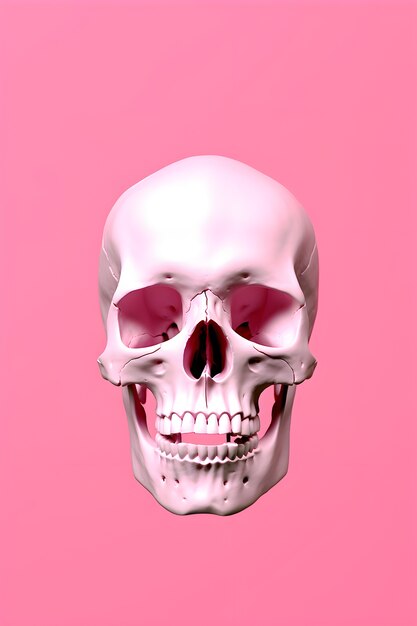 スタジオの人間の頭蓋骨