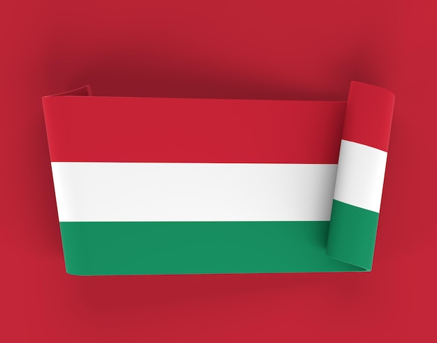 Hungary Ribbon Banner