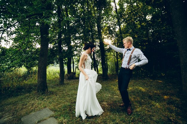 Husband dancing