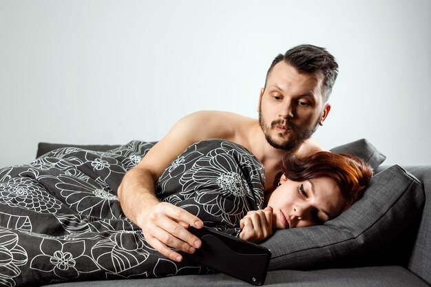 Husband spies on his wife's phone while she sleeps