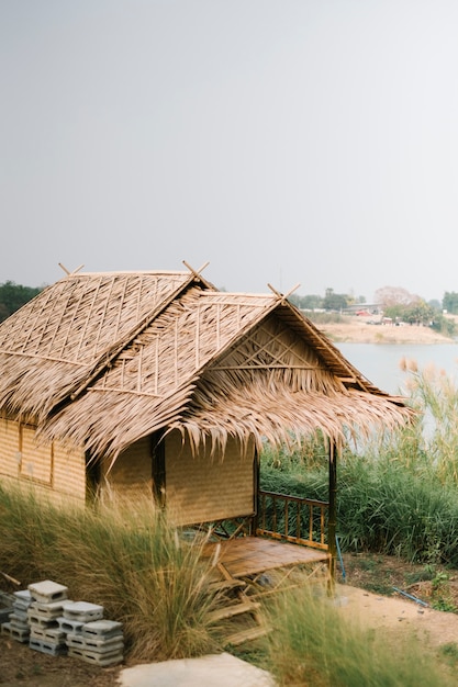 hut for farmer in Thai style