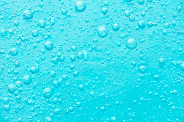 Hydro alcoholic gel bubbles