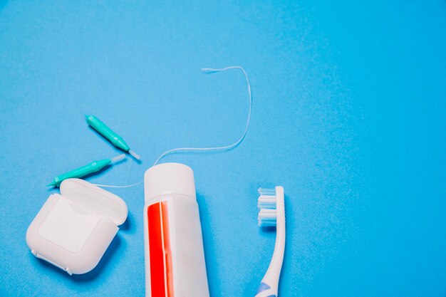 hygiene composition with space on top