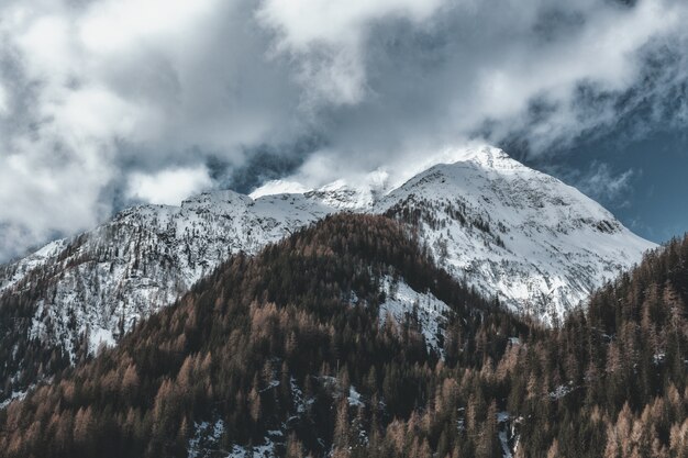 Ice-covered Mountain Summit