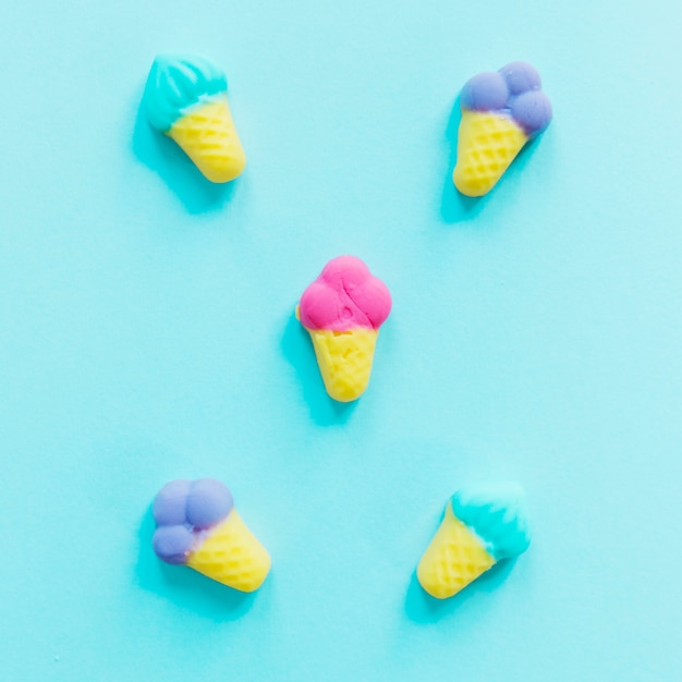 Ice-crean shaped candies
