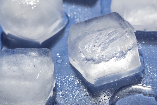 Free photo ice cube background still life