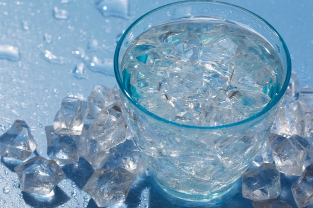 Free photo ice cube background still life