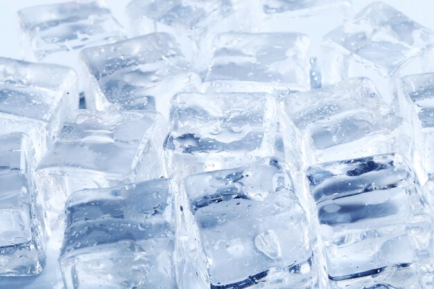 Ice cubes texture background