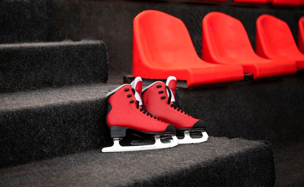 Ice skates venue still life