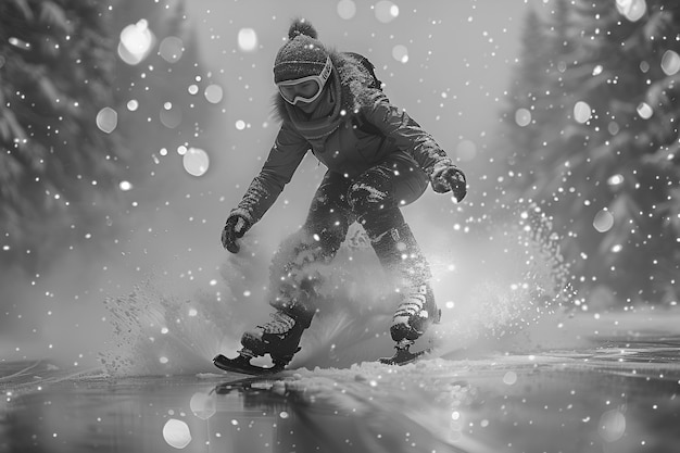無料写真 白黒のアイススケート