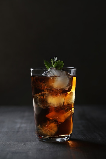 Ice tea with mint