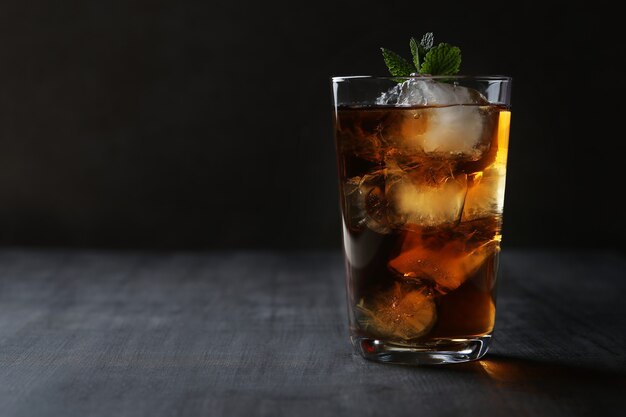 Ice tea with mint