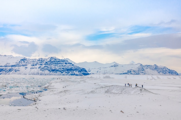 Foto gratuita iceberg in glacier lagoon, islanda.