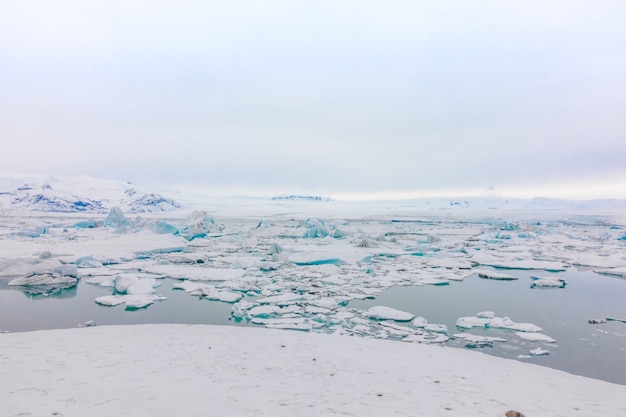 빙하 라군, 아이슬란드의 빙산.