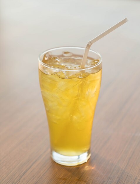 Iced Chrysanthemum tea glass