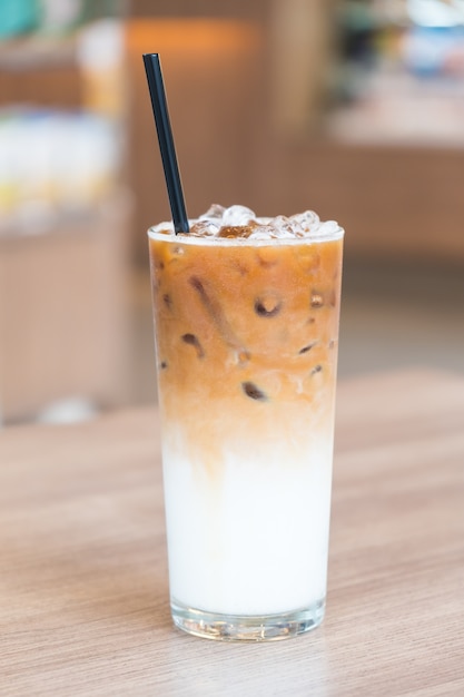 Iced latte coffee