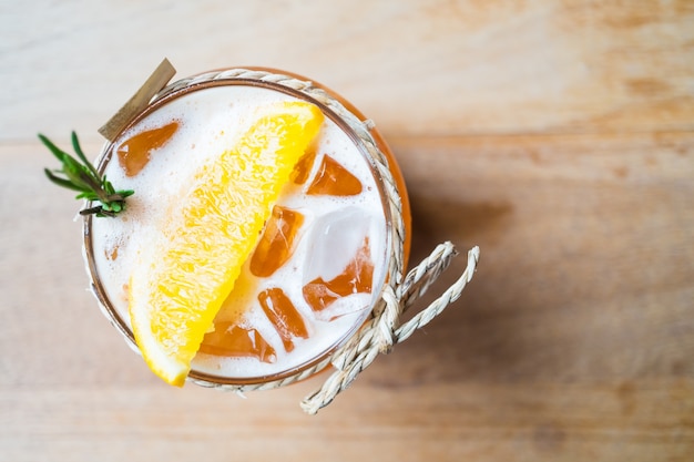 Free photo iced lemon tea