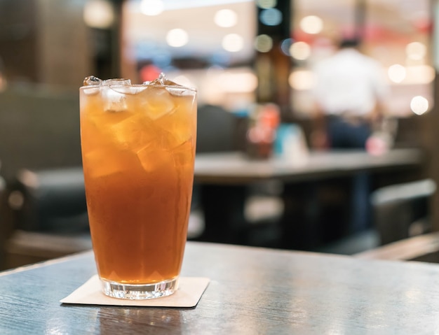 Free photo iced lemon tea