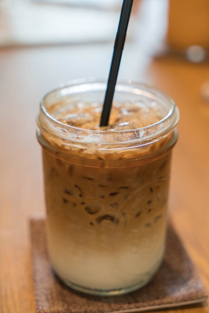 Free photo iced machiato coffee