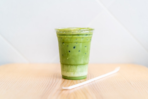 Premium Photo Iced Matcha Latte Green Tea Cup Premium Photo Iced Matcha Latte Green Tea Cup