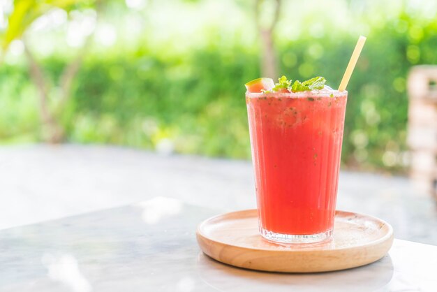 iced watermelon with mint