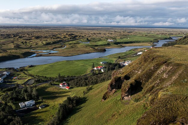 Iceland landscape of beautiful plains
