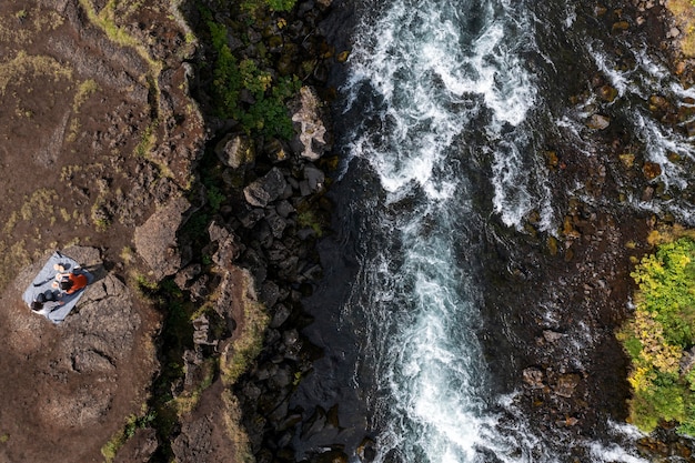 Free photo iceland landscape of beautiful