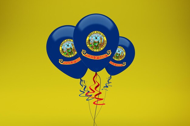 Free photo idaho flag balloons