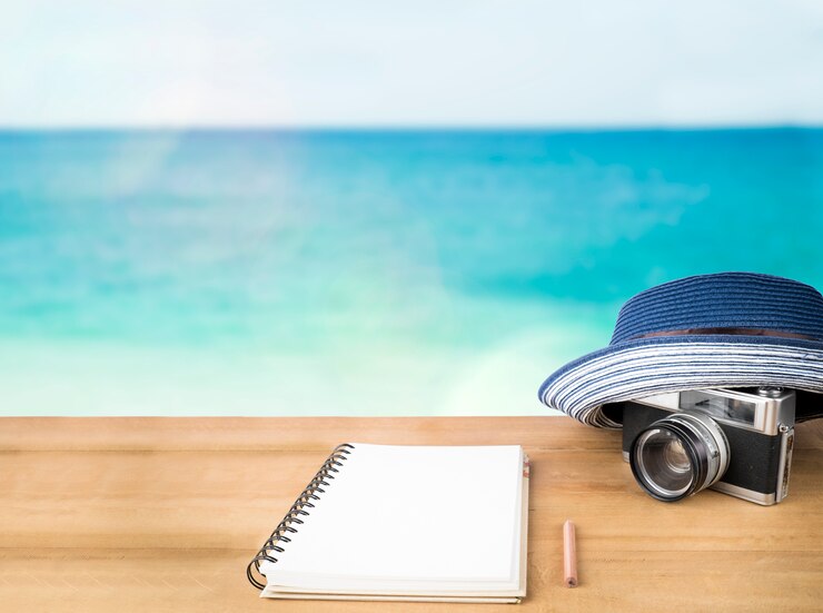 Free Photo idea concept. empty notebook page.