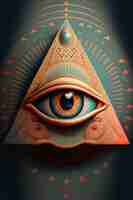 Free photo the illuminati secret society symbol