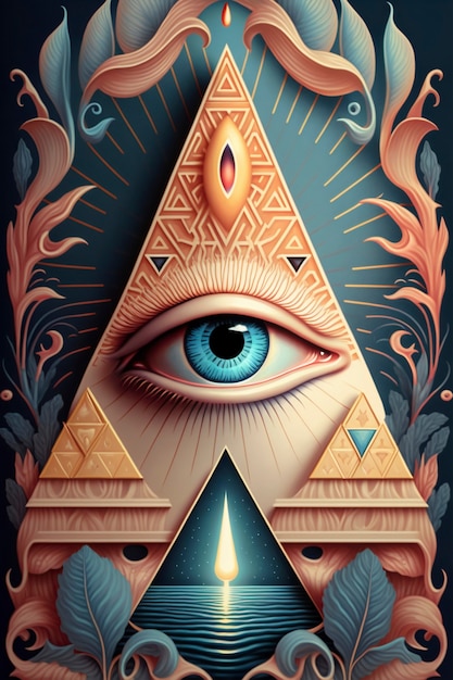 Free photo the illuminati secret society symbol