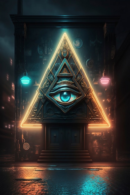 The illuminati secret society symbol