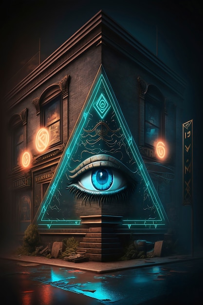 The illuminati secret society symbol