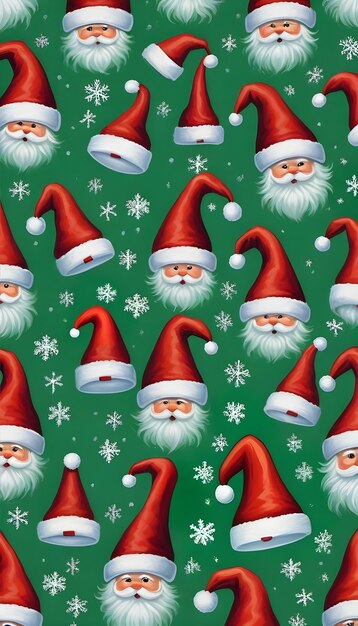 illustrated christmas pattern