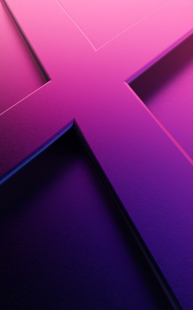 Illustration of abstract vertical background design with crossing lines in purple color