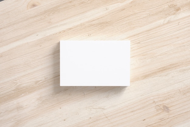 Free photo illustration of blank business cards stack isolated on white.