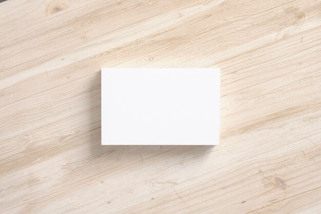 Illustration of blank business cards stack isolated on white.