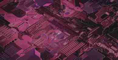 Free photo illustration of high tech electronic circuit board as background