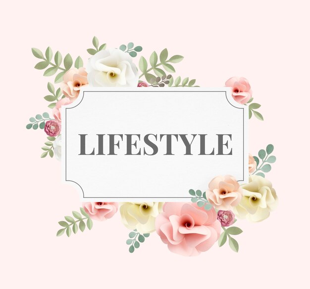 illustration of lifestyle behavior flower
