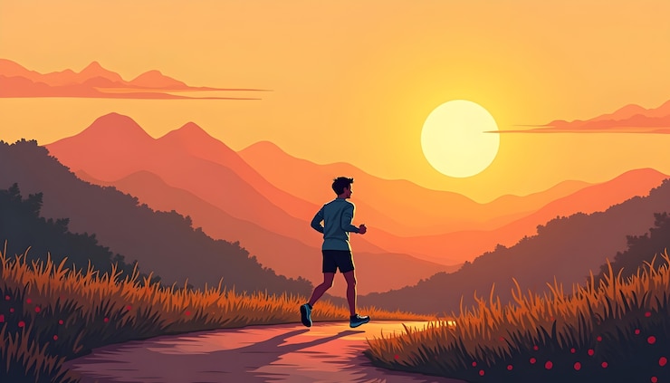 Free Photo illustration of person jogging