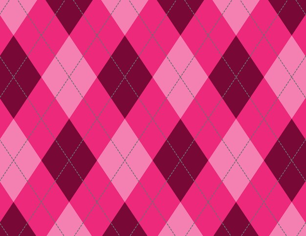 Illustration of pink and red diamond pattern