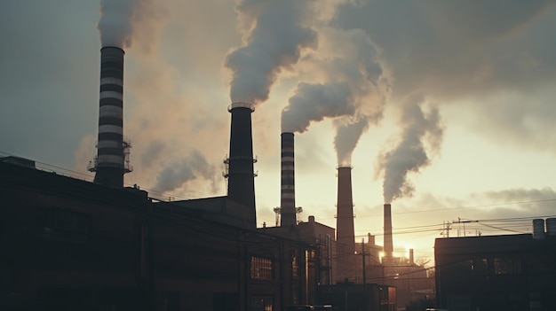 Free photo an illustration representing atmospheric pollution