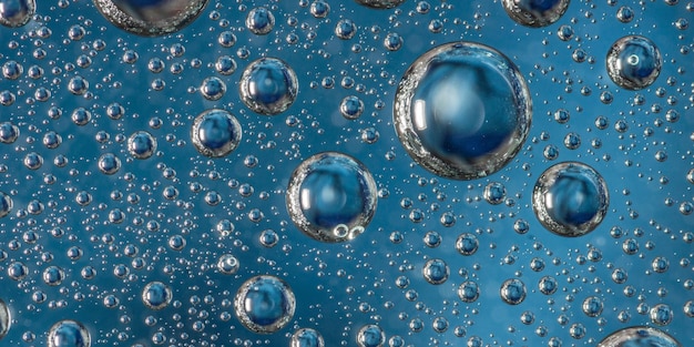 Illustration of waterdrops on the red background